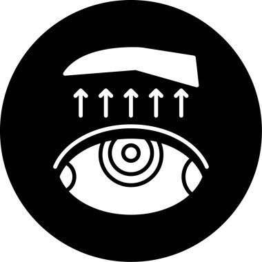 Moda stili izole edilmiş arkaplanda göz simgesi
