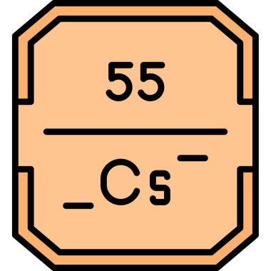 Kimyasal simge vektör çizimi