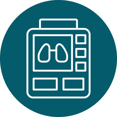 vektör ciğerleri simge illüstrasyonu