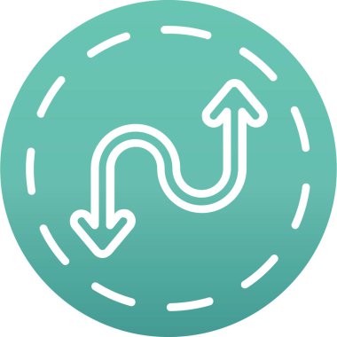 ok simgesi vektör illüstrasyonu