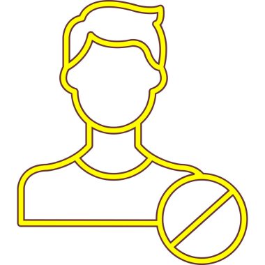 Bir kişi simgesinin vektör illüstrasyonu