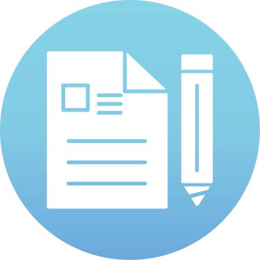 Belge simgesi vektör illüstrasyonunu düzenle