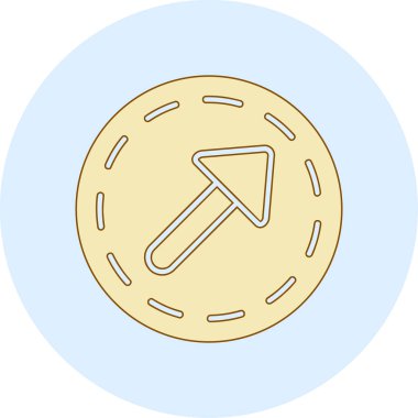 Sikke vektör simgesi modern basit vektör illüstrasyonu