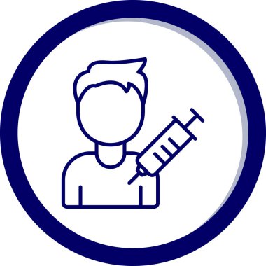 Şırınga simgesinin vektör illüstrasyonu