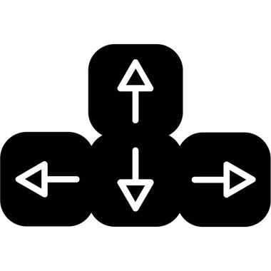 Oyun. Web simgesi basit illüstrasyon