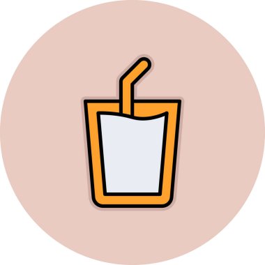 içki web simgesi, basit vektör illüstrasyonu