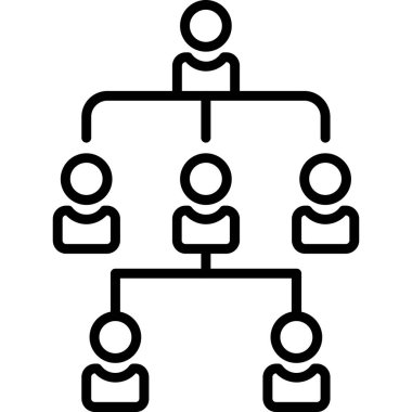 hiyerarşi. Web simgesi basit tasarım