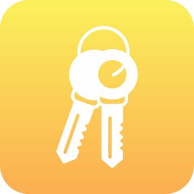 Soyut arkaplanda anahtar simgesi izole edildi