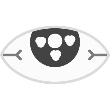 Moda stili izole edilmiş arkaplanda göz simgesi