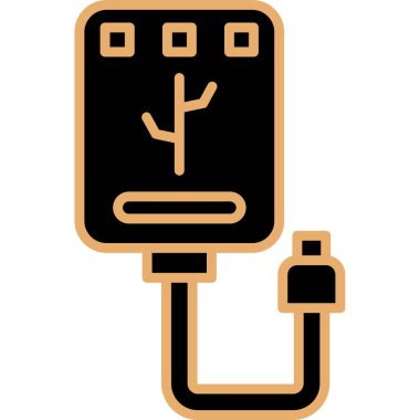 Fiş. Web simgesi basit illüstrasyon