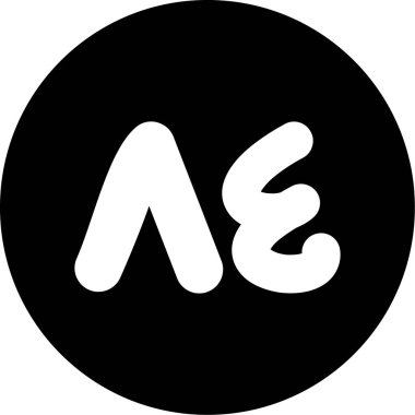 Modern bir simgenin vektör illüstrasyonu