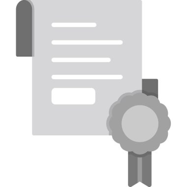 belge simgesi vektör illüstrasyonu