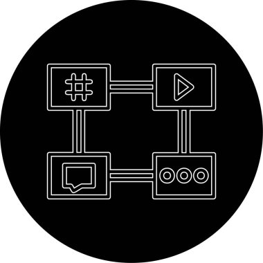 seo modern simgesinin vektör illüstrasyonu