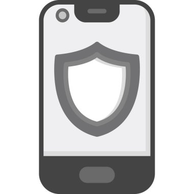 Güvenlik kalkanı vektör simgesi. Beyaz arkaplanda izole edilmiş basit vektör illüstrasyonu