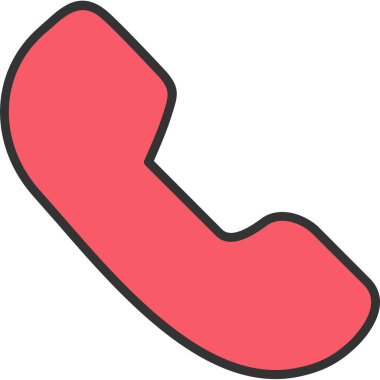 - Telefon. Web simgesi basit illüstrasyon