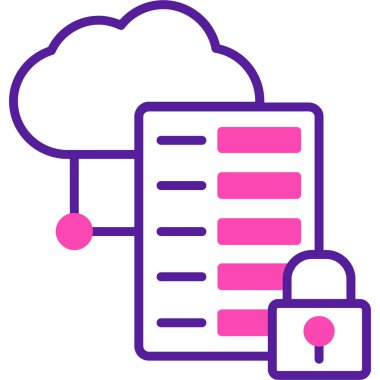 veri bulut depolama simgesi