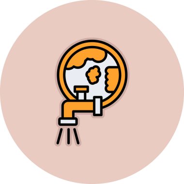 küresel iş simgesi. Vektör çizim