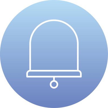 Benzersiz çan vektör simgesi