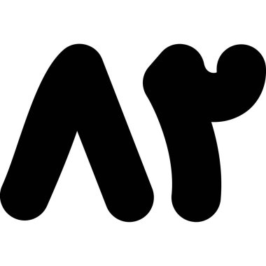 Beyaz arkaplandaki m harfinin vektör simgesi. izole.