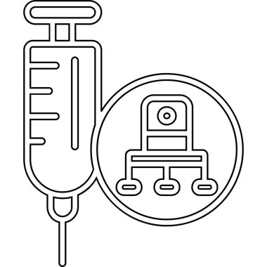 Araba anahtar simgesi, anahat stili