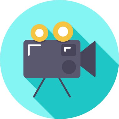 Düz stil sinema filmi pper simgesi