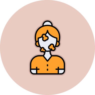 Avatar simgesi. vektör illüstrasyonu.