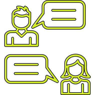 Konuşma baloncuklarının vektör çizimi