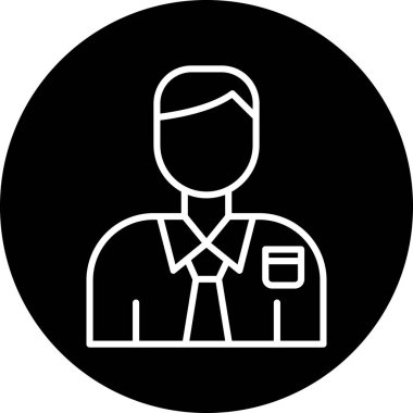 İş insanları simgesinin vektör illüstrasyonu