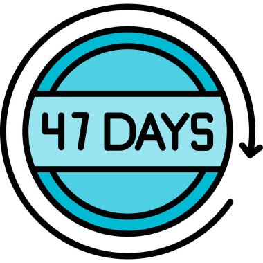 Haftanın günleri. vektör simgesi.