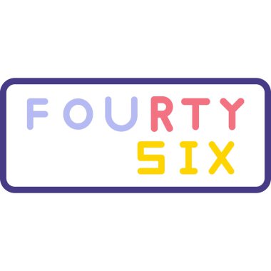 5 numaralı logo tasarımı. Vektör. 4 numaralı simge