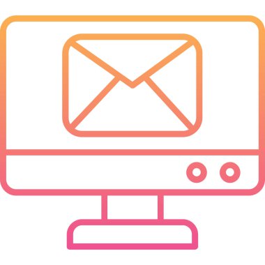 E- posta simgesinin vektör illüstrasyonu