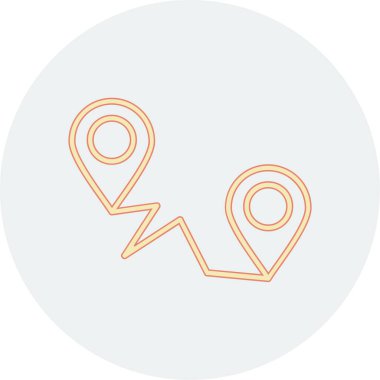 konumu simgesi harita, illüstrasyon vektör