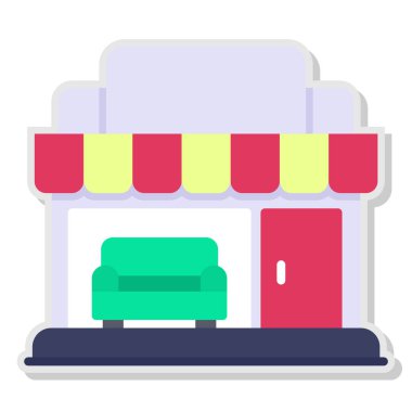 Alışveriş. Web simgesi basit illüstrasyon