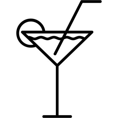 alkol kokteyli simgesi, özet biçimi