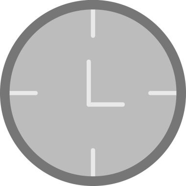 Saat simgesi, vektör illüstrasyonu