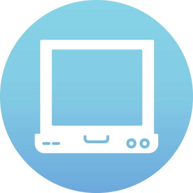 tablet. Web simgesi basit illüstrasyon