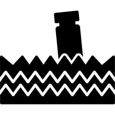 Su simgesinin vektör illüstrasyonu