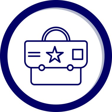 bagaj. Web simgesi basit illüstrasyon