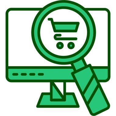 Alışveriş. Web simgesi basit illüstrasyon