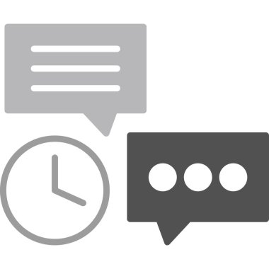 Sohbet balonu vektör simgesi tasarımı. vektör resimleme grafiği