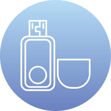 Parfüm. Web simgesi basit illüstrasyon