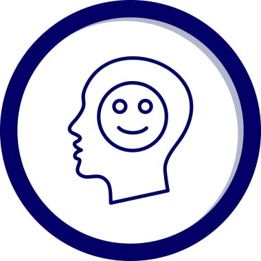 Mutlu yüz simgesi vektör illüstrasyonu