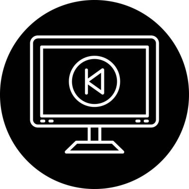 Modern simgenin vektör illüstrasyonu