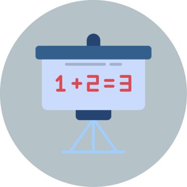 Matematik matematik simgesi düz biçimli