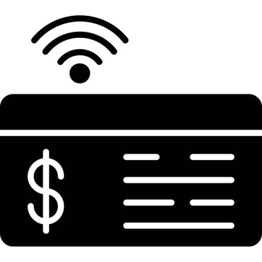 Ödeme simgesi, vektör illüstrasyonu