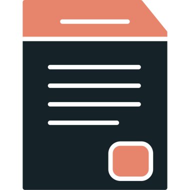 Dosya. Web simgesi basit tasarım