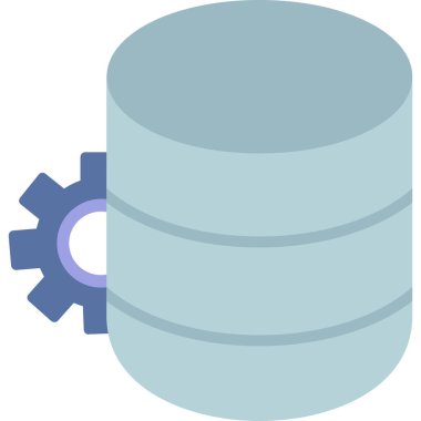 veritabanı. Web simgesi basit illüstrasyon