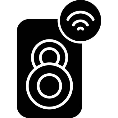 kablosuz ikon vektör illüstrasyonu