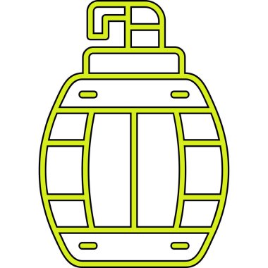yeşil noel çan simgesi ana hatlarıyla