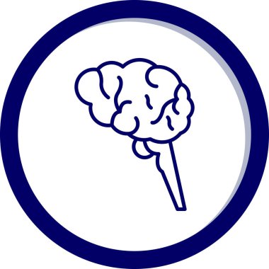 beyin ikonu vektör illüstrasyonu